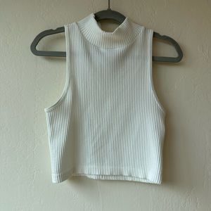 Aeropostale white halter mock neck